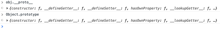 Object.prototype in console