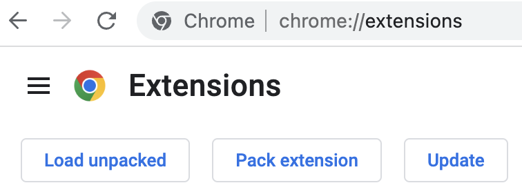 Extensions tab
