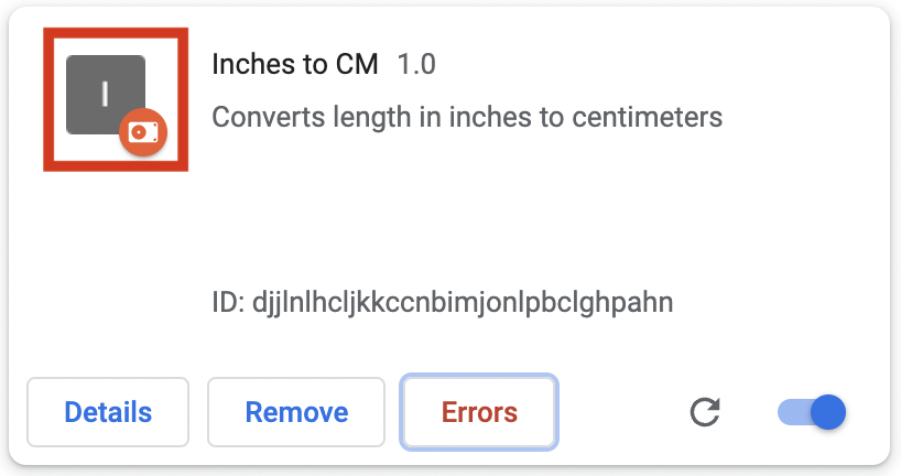 Extension Tile Without Icon