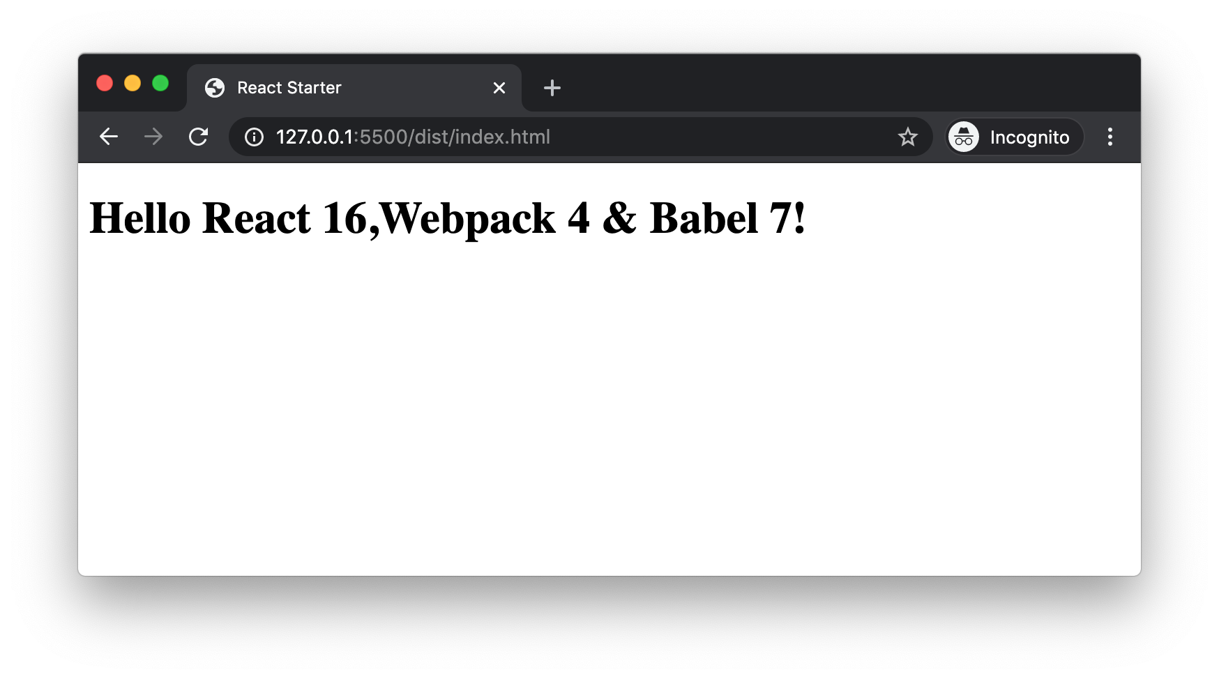 First react component