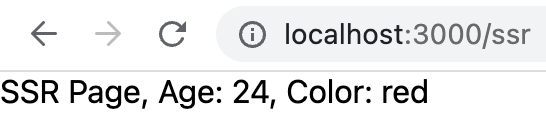 Server side rendering