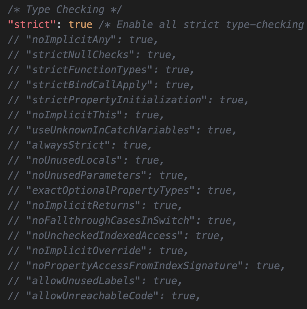TypeScript strict mode