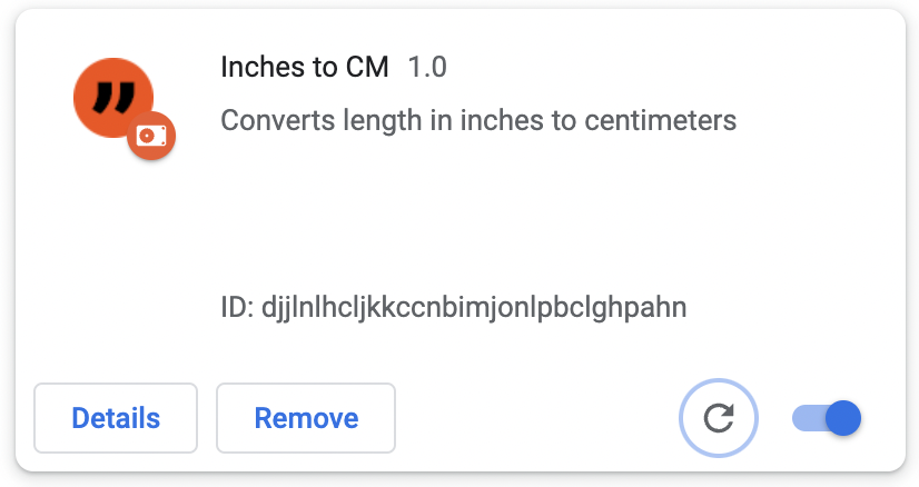 Extension Tile With Icon