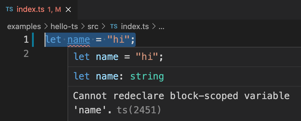 TypeScript Error in VSCode